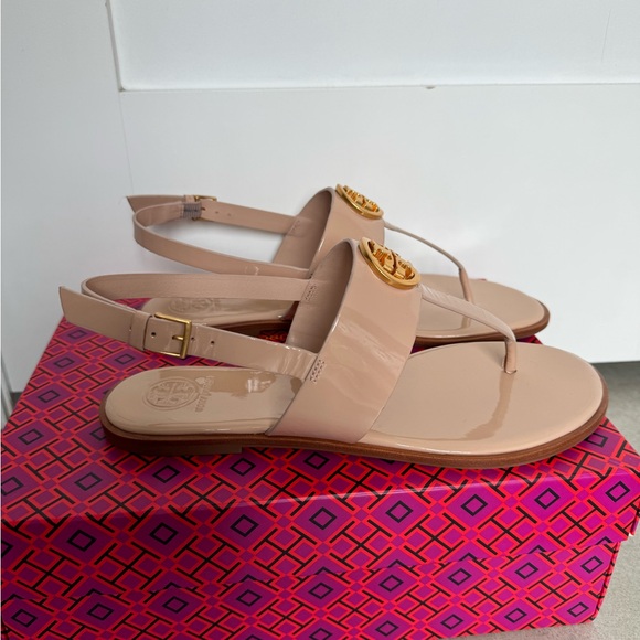 Tory Burch Blush Patent Thong Sandals - Picture 4 of 7